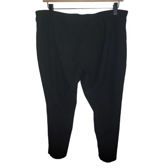 Eileen Fisher black tapper ankle pants size Large - Picture 2 of 4